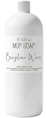 R&W CO. Original 32 oz Premium Mop Soap Brazilian Waves Scented, Gentle Floor Cleaner for all Surfaces, Non-Toxic, Pet and Skin Safe Formula, Streak-Free Shine | Amazon (US)