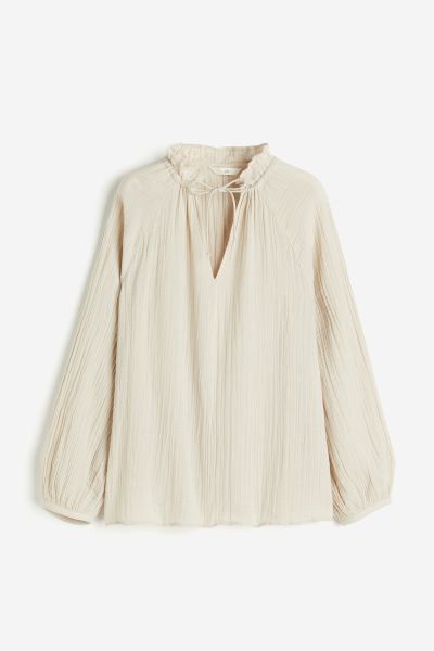 Mousseline popover-blouse | H&M (DE, AT, CH, NL, FI)