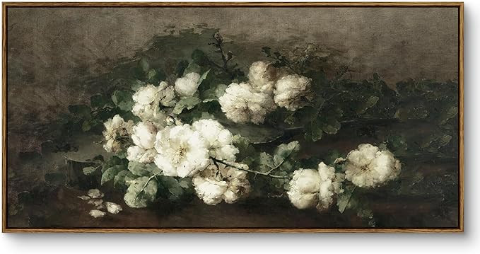 InSimSea Extra Large Framed Vintage Wall Art, Living Room Country Farmhouse Decor, Flowers Landsc... | Amazon (US)