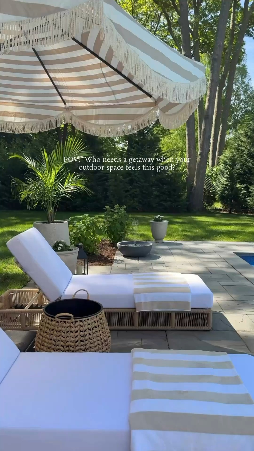 #ad  Turning my backyard into a private resort with outdoor seating from @wayfair

This outdoor seating setup is giving luxury getaway vibes without ever leaving home. From cozy cushions to the perfect lounge layout, it’s all about creating a space where every day feels like vacation. No passport required. ☀️🍹

I’ve linked my Wayfair outdoor favorites in my @shop.ltk so you can go shop directly from there!

#wayfair #wayfairpartner #liketkit #wishyouwerehere #outdoor 

#LTKSeasonal #LTKHome #LTKSaleAlert