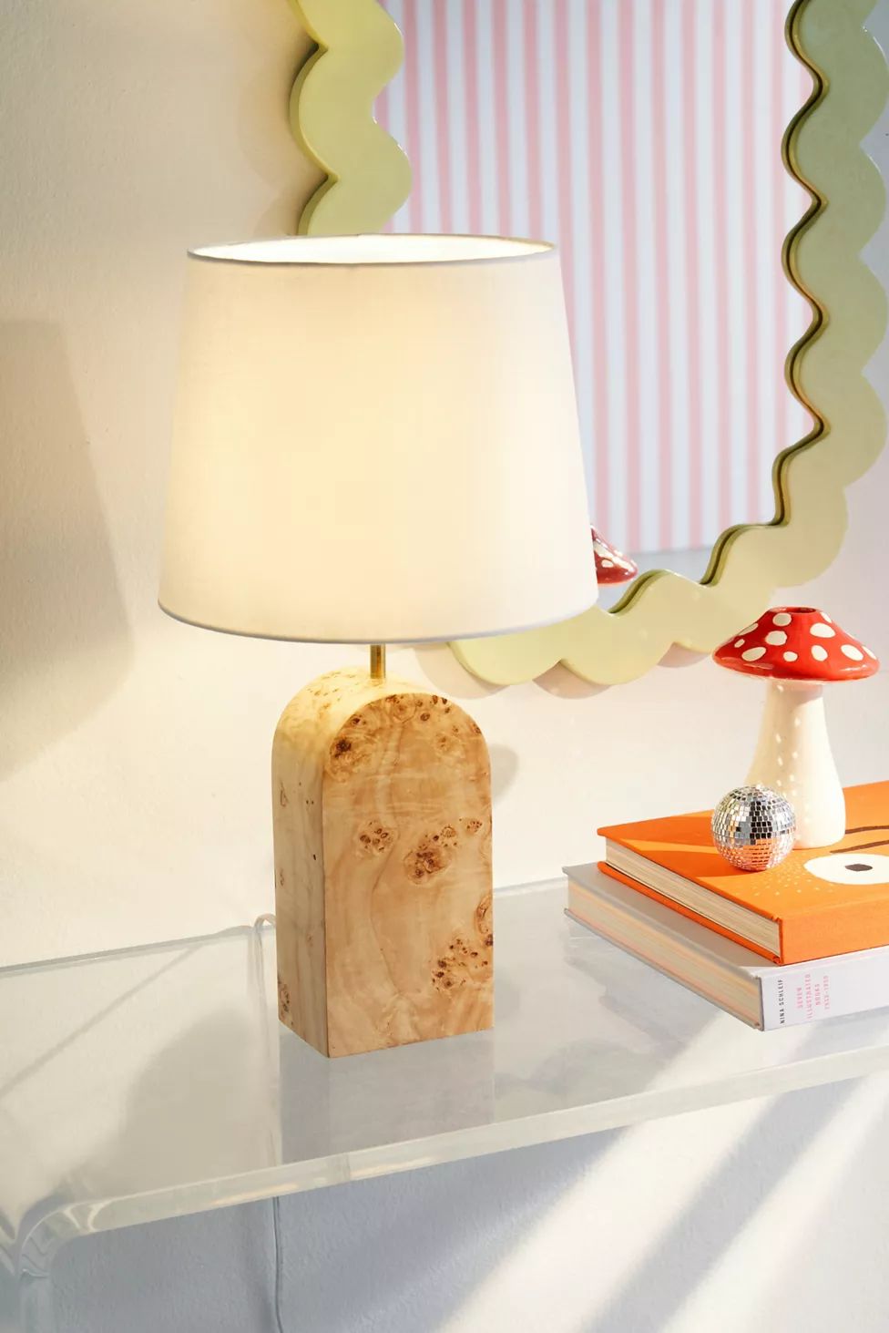Burl Wood Table Lamp | Urban Outfitters (US and RoW)