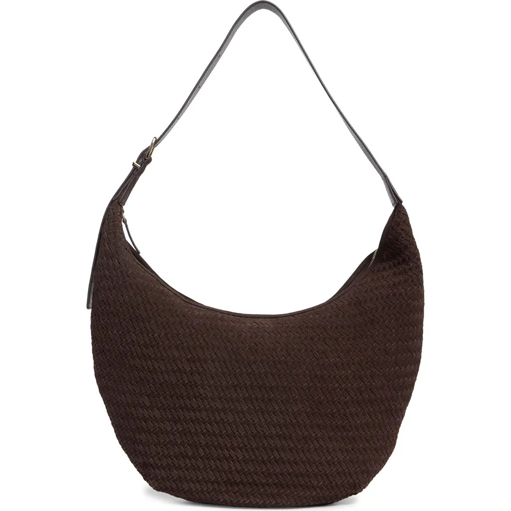 Madewell Essential Curve Shoulder Bag in Dark Carob at Nordstrom Rack | Nordstrom Rack