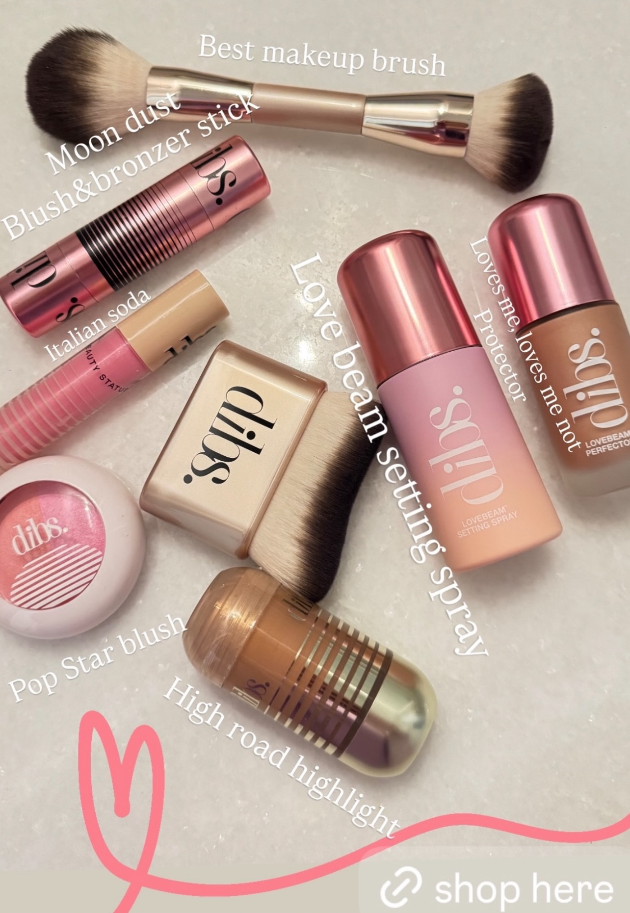 These are my DIBS Beauty must-haves!✨ The pop star blush gives you the perfect rosy glow! 

Use code BRITTANY for 10% off 💖✨ 

 #LTKgrwm #LTKselfcare #LTKBeauty