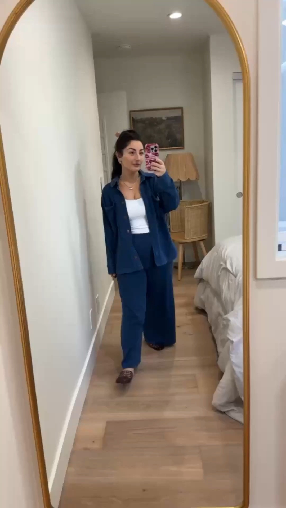 Matching set that feels like sweats but looks like denim! 

Top size xs 
Pants size small

5’0” 140lbs 
Petite friendly

#LTKootd #LTKdayinmylife #LTKPetite