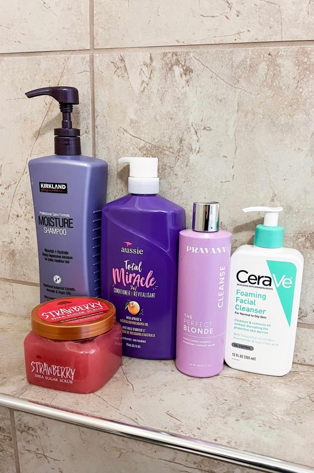 Simple shower routine. My favorites that I always go back to. Aussie conditioner, pravana purple shampoo for all the blondes! ceraVe face wash and treehut body srub.  

#LTKmorningroutine #LTKSaleAlert #LTKmomlife