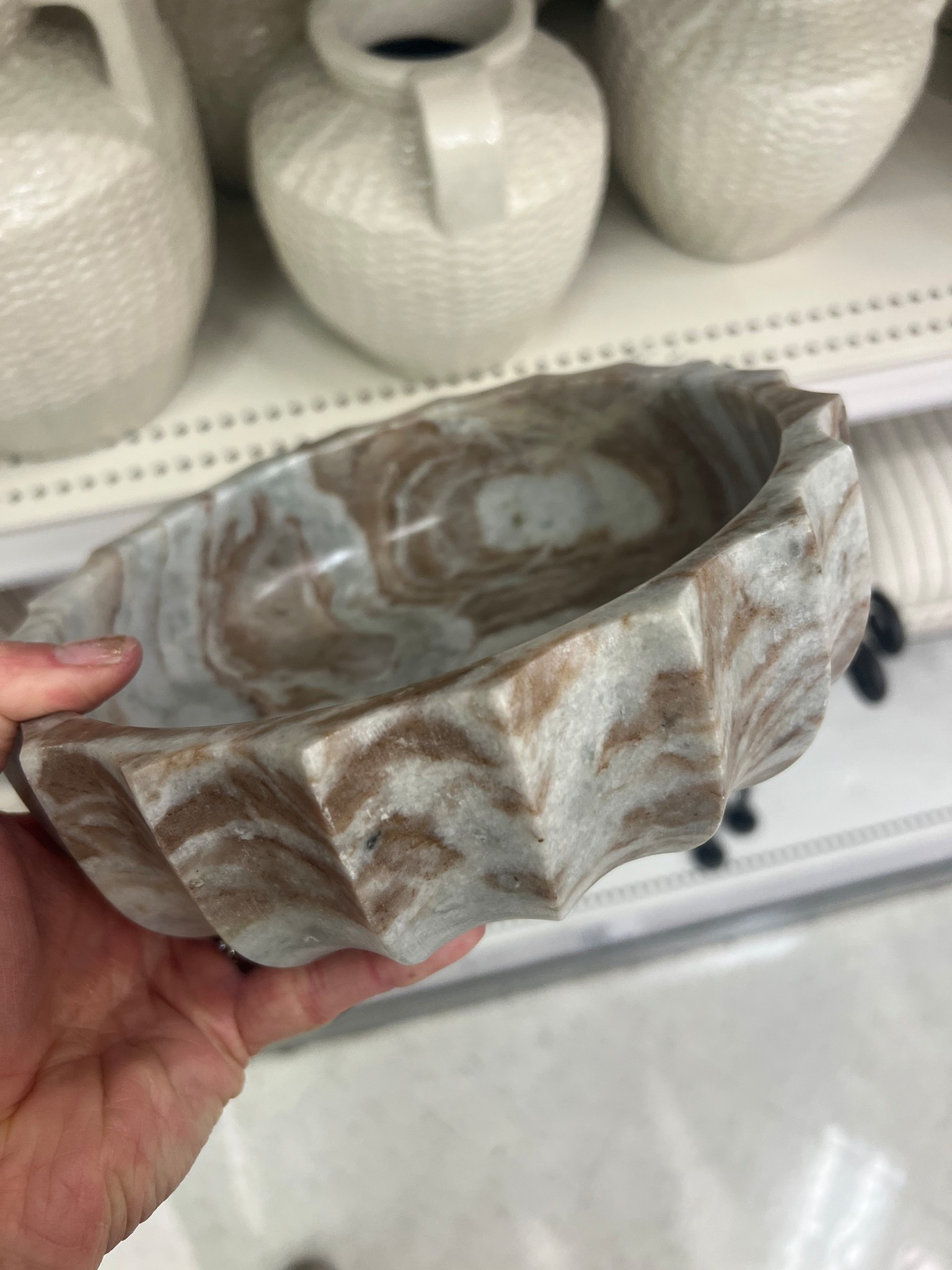 Thinking this marble stone dish to hold keys on the table by the front door

#LTKFindsUnder50 #LTKHome