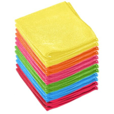 Microfiber Micro Fiber Towels - Cleaning Supplies for Cars, Kitchen, House - 12 Pack | Walmart (US)