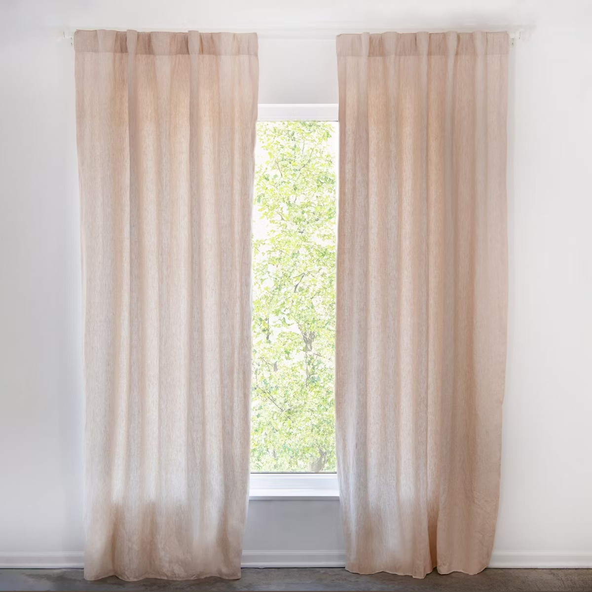 100% French Linen Window Curtain Set | BOKSER HOME | Target