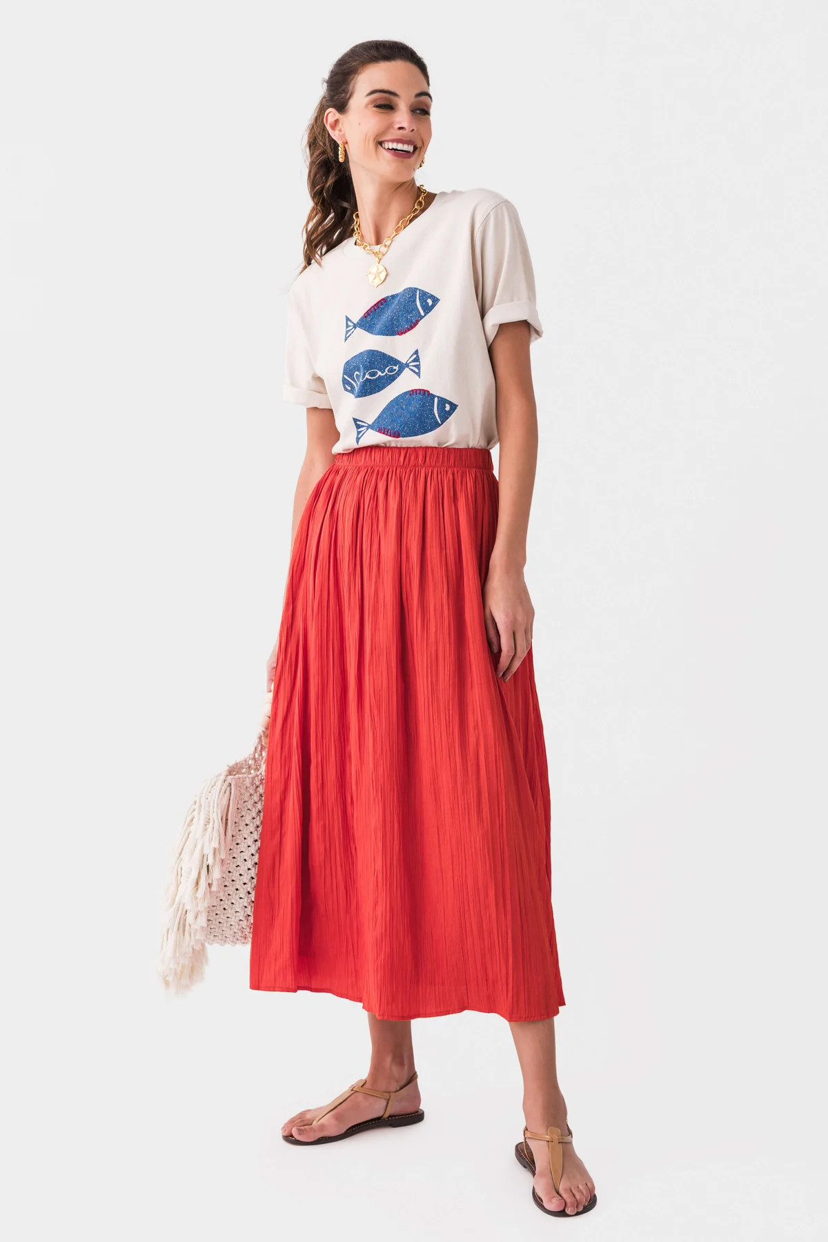 Raisonnel Fish Stitched Graphic Tee | Social Threads