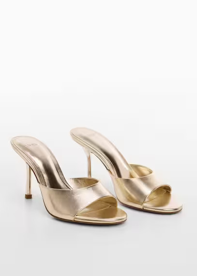 Heel non-structured sandals -  Women | Mango USA | MANGO (US)