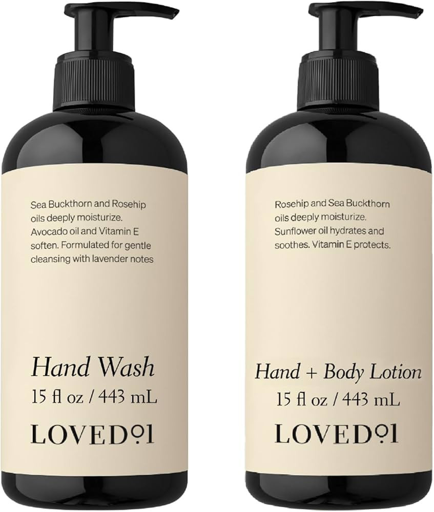 Loved01 Hand Care Duo, Oprah's Favorite Things, Cleansing & Moisturizing Bundle (15 Oz Hand Wash ... | Amazon (US)