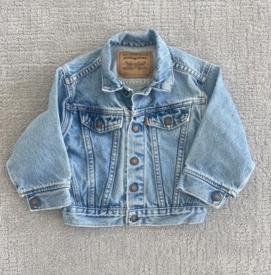 Vintage Levi’s Orange Tab Denim Jean Jacket Toddler 2T Light Wash Snap Front USA  | eBay | eBay US
