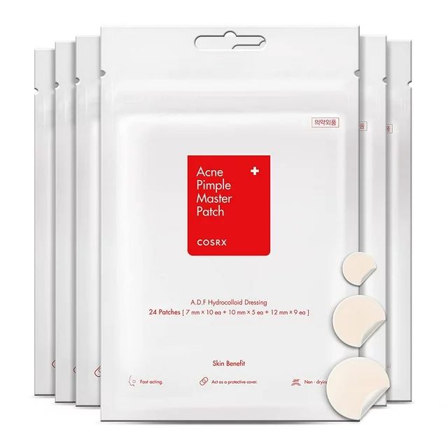 COSRX Acne Pimple Master Patch 24 Patches (3 Sizes) | A.D.F. Hydrocolloid Dressing | Quick & Easy... | Walmart (US)