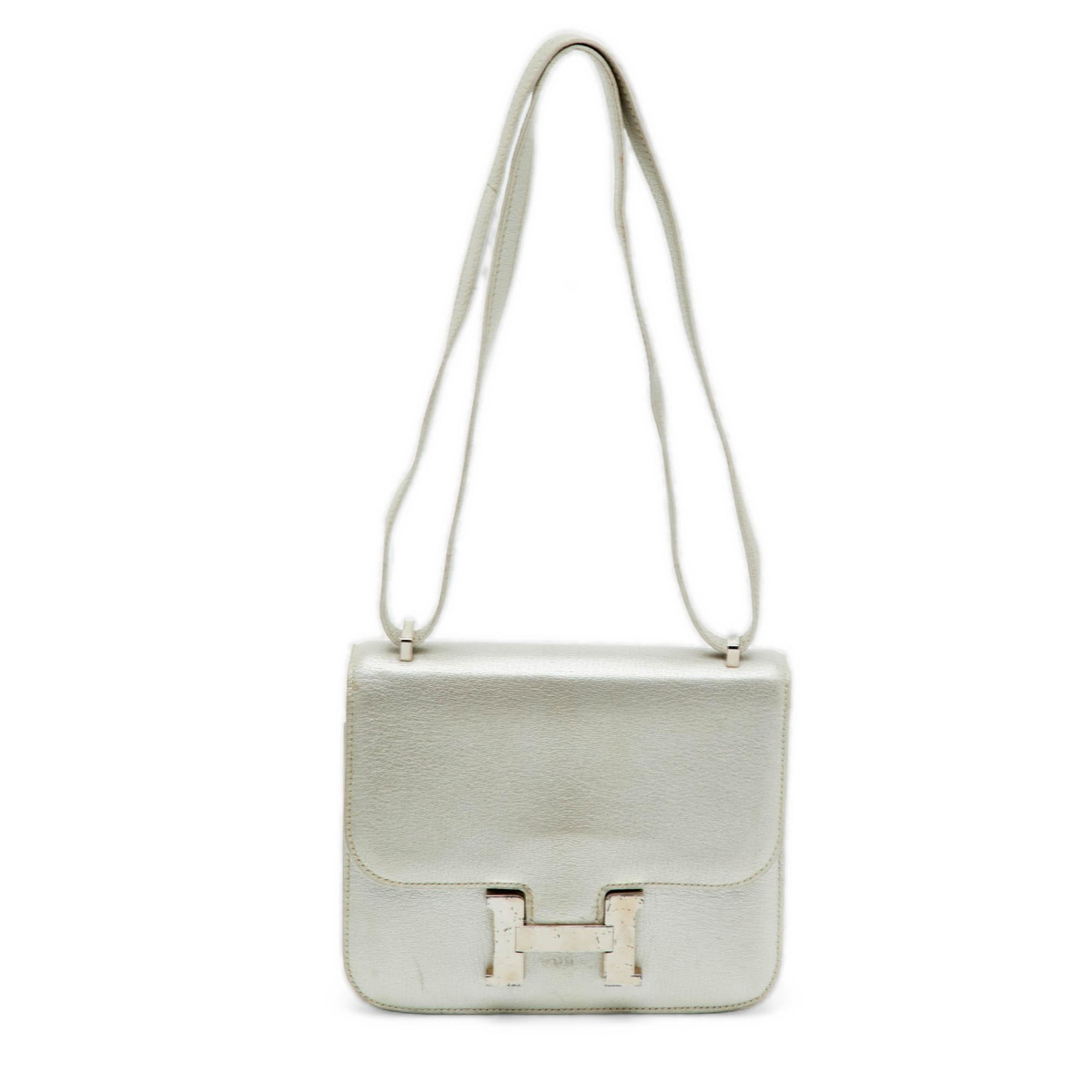Pre-Owned Herme Leather Shoulder Bag | Macy's