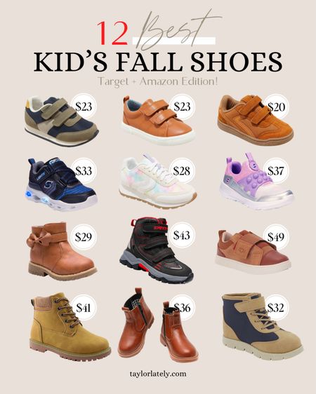 Fall shoes for kids / target and Amazon finds!

#LTKfindsunder50 #LTKSeasonal #LTKkids