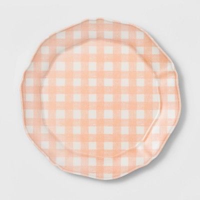 11" Melamine Gingham Dinner Plate - Threshold™ | Target