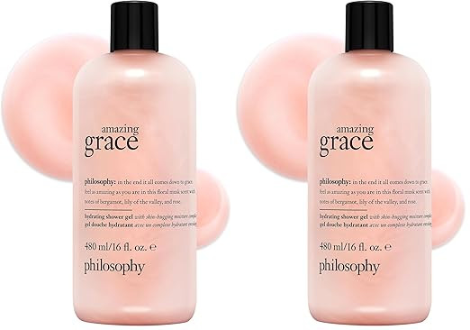 philosophy amazing grace hydrating bath & shower gels - efficiently cleanses, soothes & comforts ... | Amazon (US)
