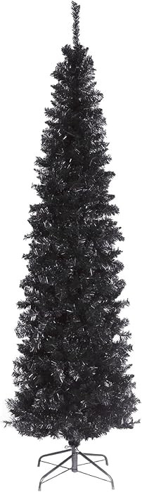 National Tree Company 6ft Unlit Black Tinsel Artificial Christmas Tree | Amazon (US)