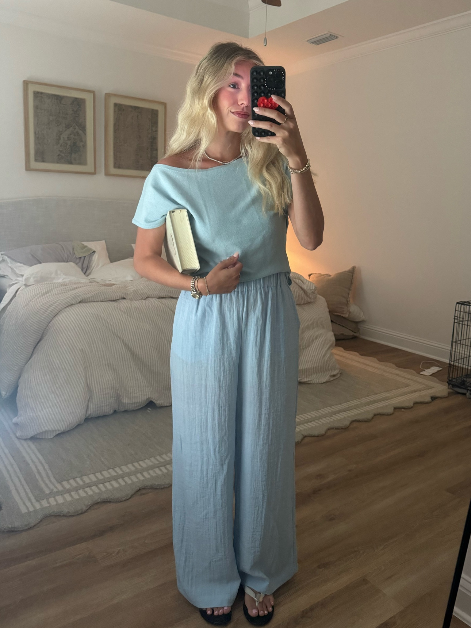 Monochromatic blue fit perfect for along and summer 🤍 

#LTKmomlife #LTKootd