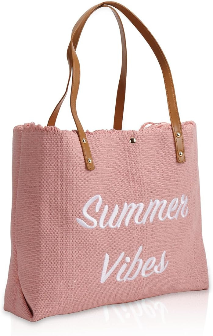 Beach Bags for Women, Large Beach Tote Bag, Beach Bags Swim Pool Bag Large Tote | Amazon (US)