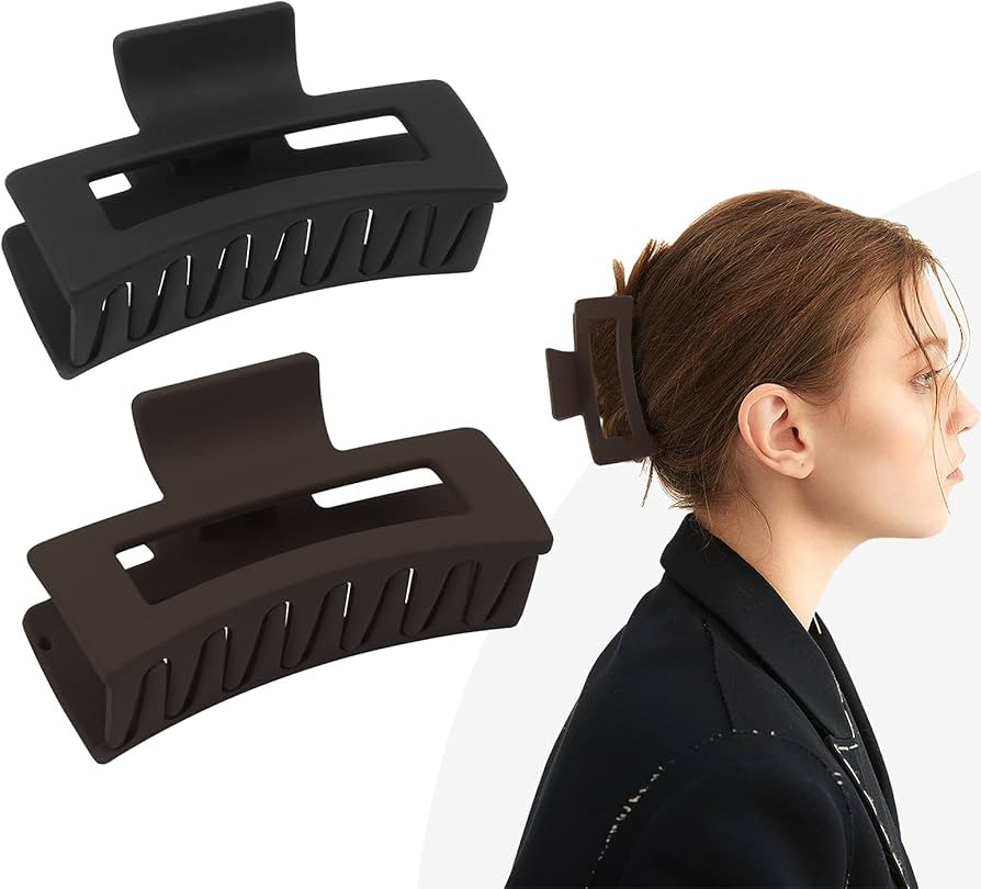 YEEPSYS Hair Claw Clips, Hair Accessories for Women and Girls Thin Hair, Strong Hold Hair Clip (3... | Amazon (US)