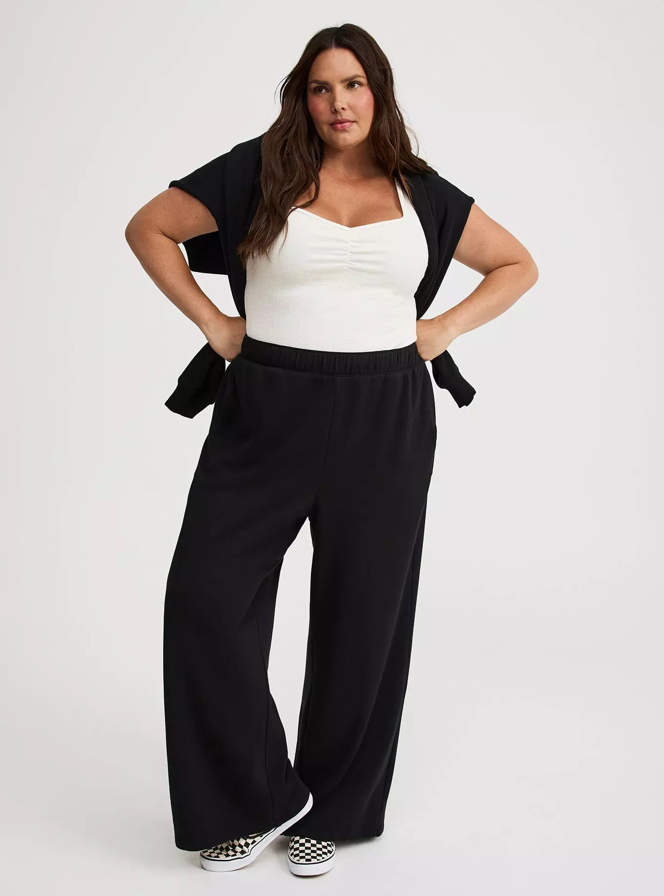 High-Rise Wide Leg Cozy Fleece Pant | Torrid (US & Canada)