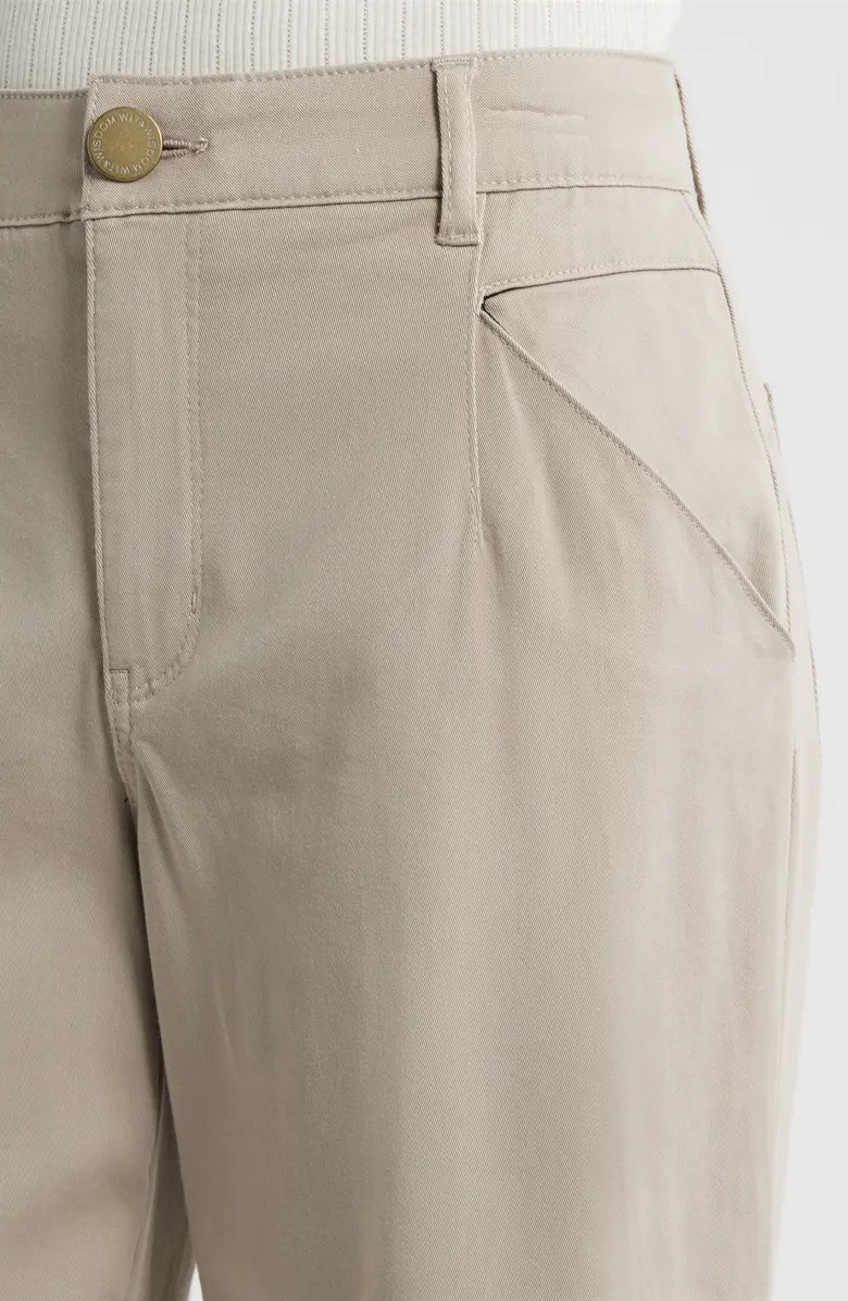 Wyatt Skyrise Crop Wide Leg Twill Pants | Nordstrom