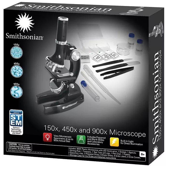 Smithsonian 150X, 450X, 900X Microscope Kit | Target