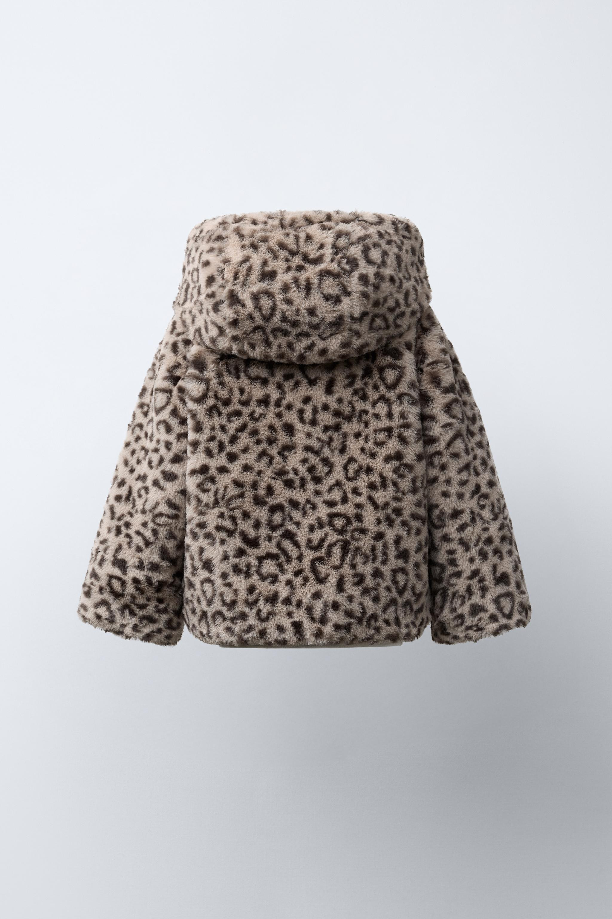 ANIMAL PRINT FAUX FUR JACKET | Zara US