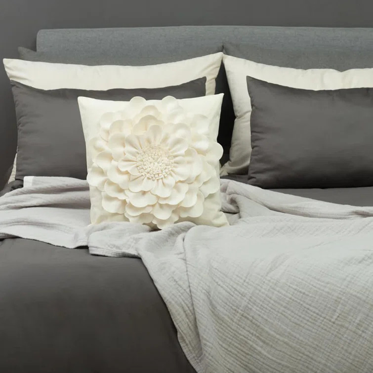 Appliqued Indoor/Outdoor Reversible Pillow Cover | Wayfair North America