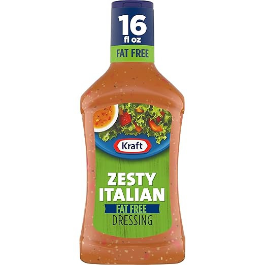 Kraft Salad Dressing, Fat Free Zesty Italian, 16 oz | Amazon (US)