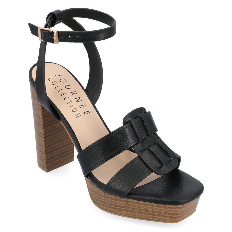 Journee Collection Womens Mandilyn Tru Comfort Foam High Heel Platform Sandals | Target