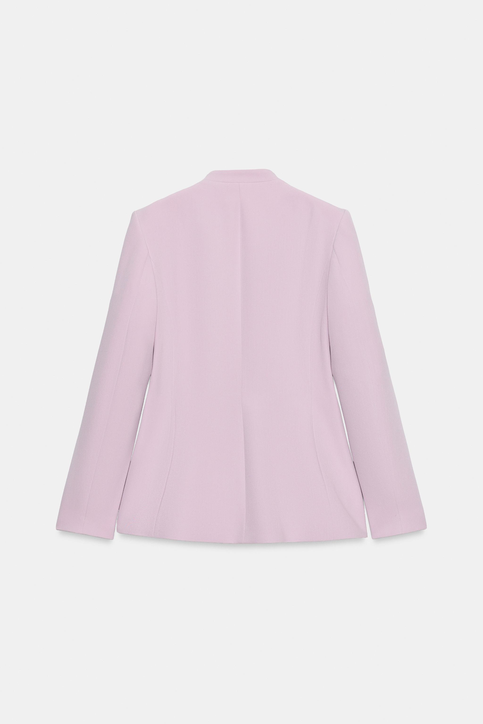 FITTED BLAZER WITH LACE EPAULETTES | Zara UK