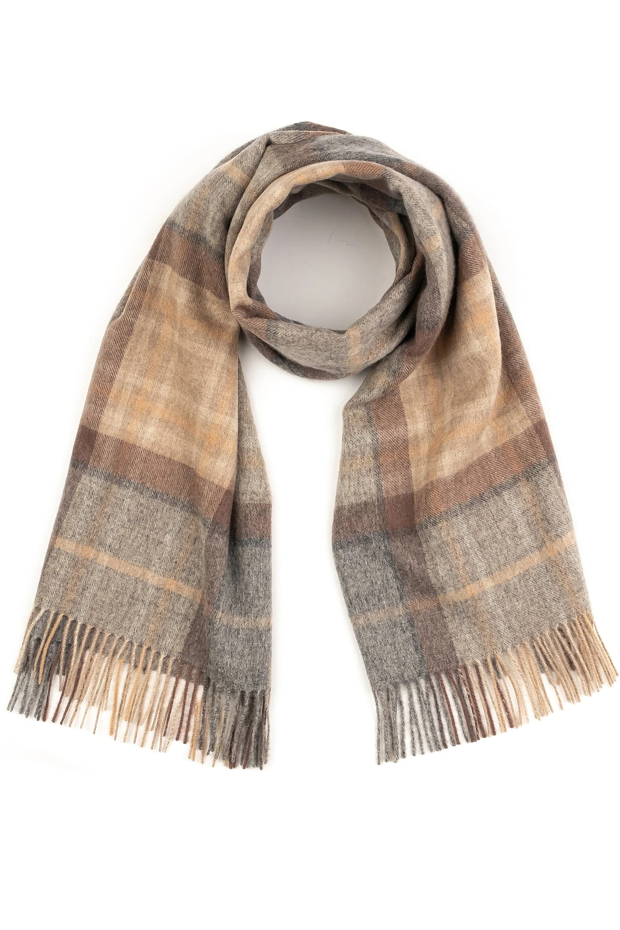 Heritage Tartan Lambswool Stole - Mackellar Natural | Kiltane