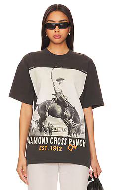 Diamond Cross Ranch Saddle Tee in Black from Revolve.com | Revolve Clothing (Global)