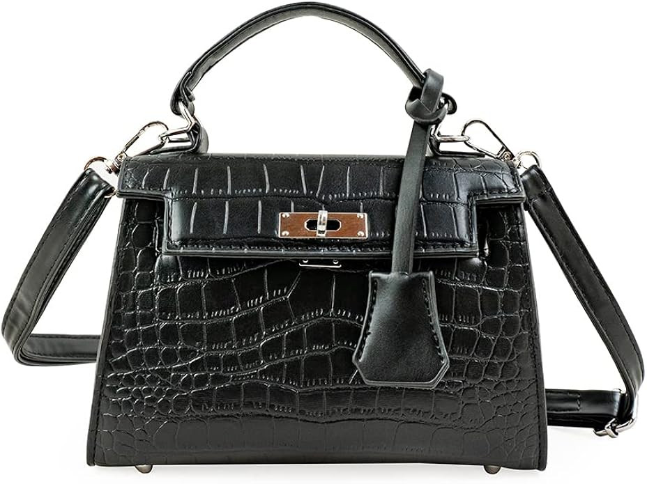 JBB Women Mini Purse Clutch Crocodile Crossbody Handbags Trendy Cute Structured Satchel Top Handl... | Amazon (US)