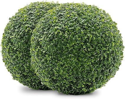 Naturae decor Artificial Topiary Ball - Boxwood Decorative Balls - Highly Dense and UV Resistant ... | Amazon (US)