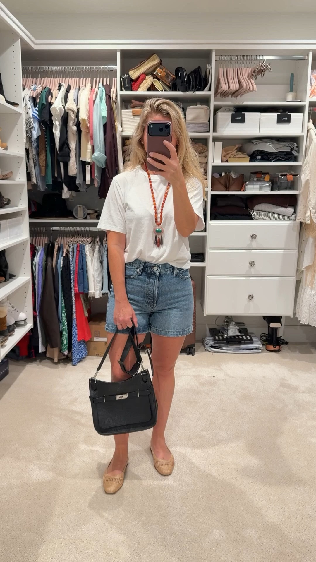 A simple white tee and denim shorts will always be one of my favorite summer outfit formulas — especially when you add elevated accessories that make it feel intentional ✨

Wearing @ayr The Practice Tee, @framedenim shorts, @margauxny flats, and the dreamiest @jenniferbehr x @juliaberolzheimer necklace. Finished the look with my borrowed Hermès Jypsière from @vivrelle

Effortless, elevated, and easy to wear on repeat all summer.

Use code APRILSPAGNOLO for your first month on @vivrelle if you want to borrow luxury bags instead of buying every trend 🤍

#LTKootd #LTKSeasonal #LTKPetite