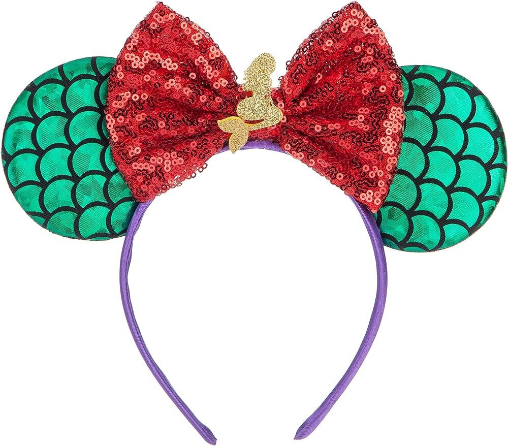 FANYITY Mouse Ears, Sequin Mouse Ears Headband for Boys Girls Women halloween&Disney Trip (Mermai... | Amazon (US)