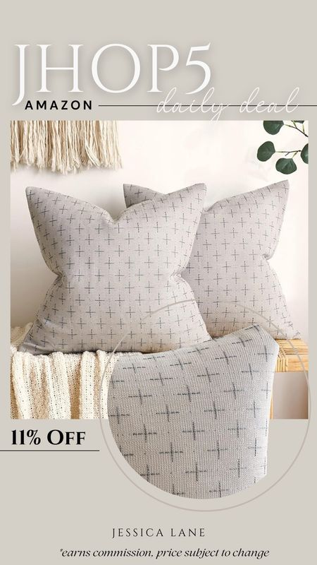 Amazon daily deal, save 11% on this set of two pillow covers, different size options and colors available. Pillow covers, Amazon home, Amazon deal, throw pillow covers, home decor

#LTKhome #LTKsalealert #LTKstyletip