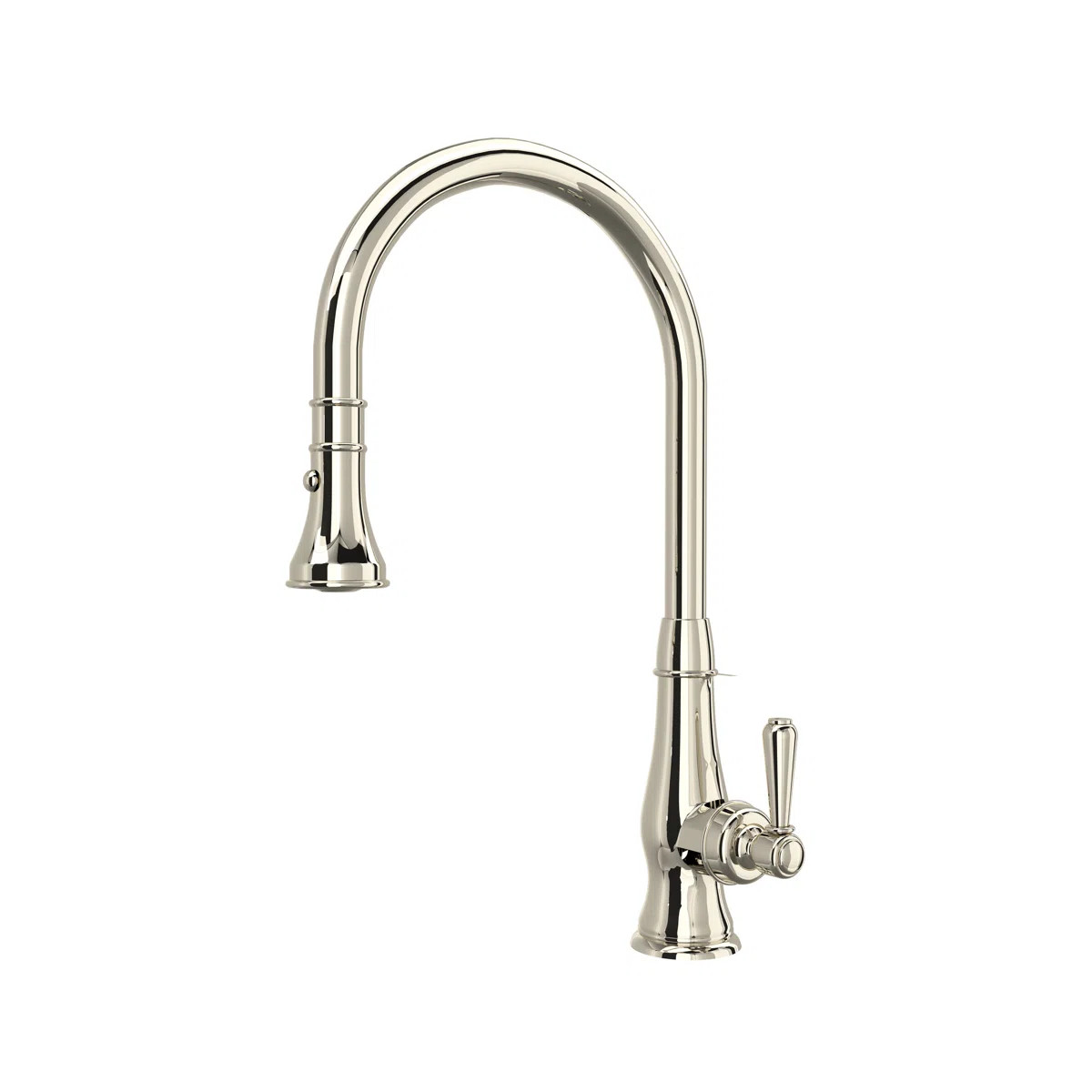 Patrizia™ Pull Down Single Handle Kitchen Faucet with Accessories | Perigold