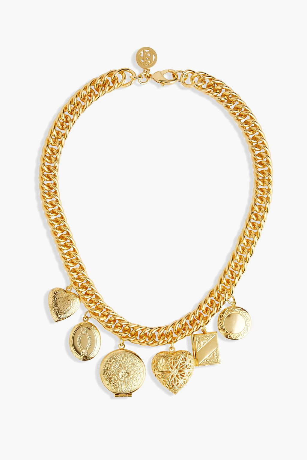 24-karat gold-plated necklace | The Outnet (US and CA)
