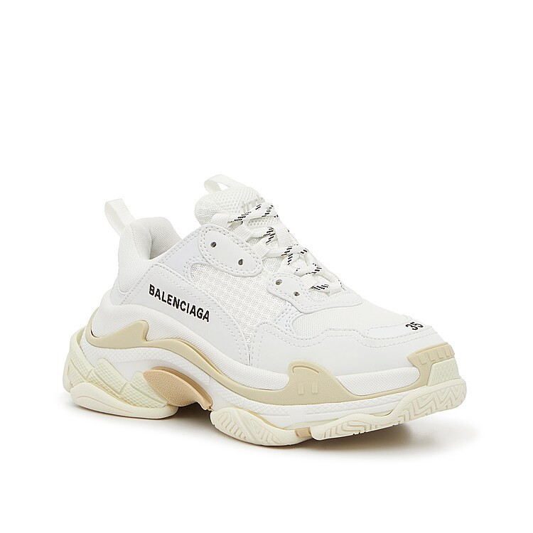 Balenciaga Triple S Sneaker | Women's | White/Beige | Size EU 34 / US 4 | Sneakers | DSW