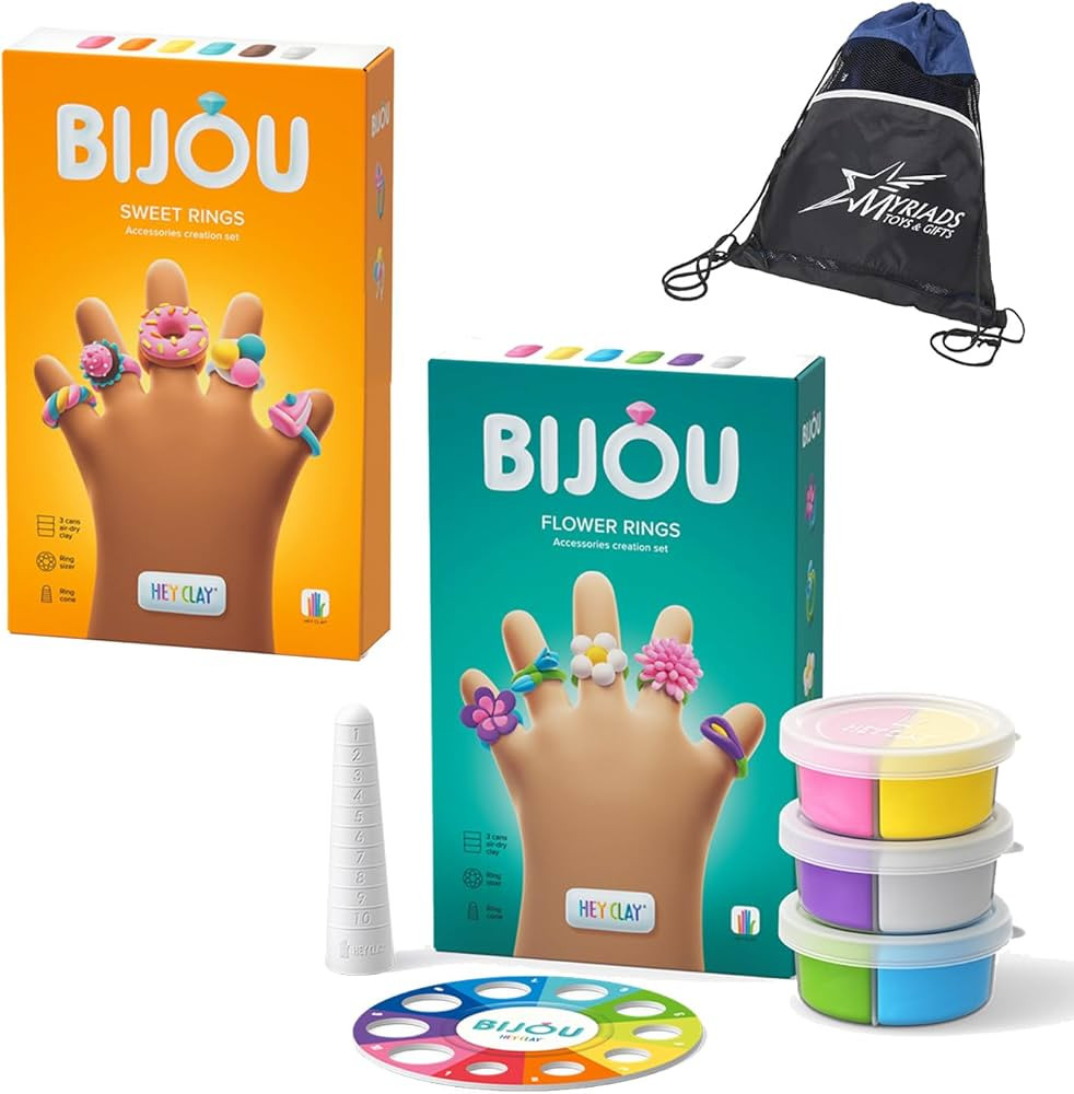 Hey Clay Bijou Rings: Bijou Flower Rings and Bijou Sweet Rings | Amazon (US)