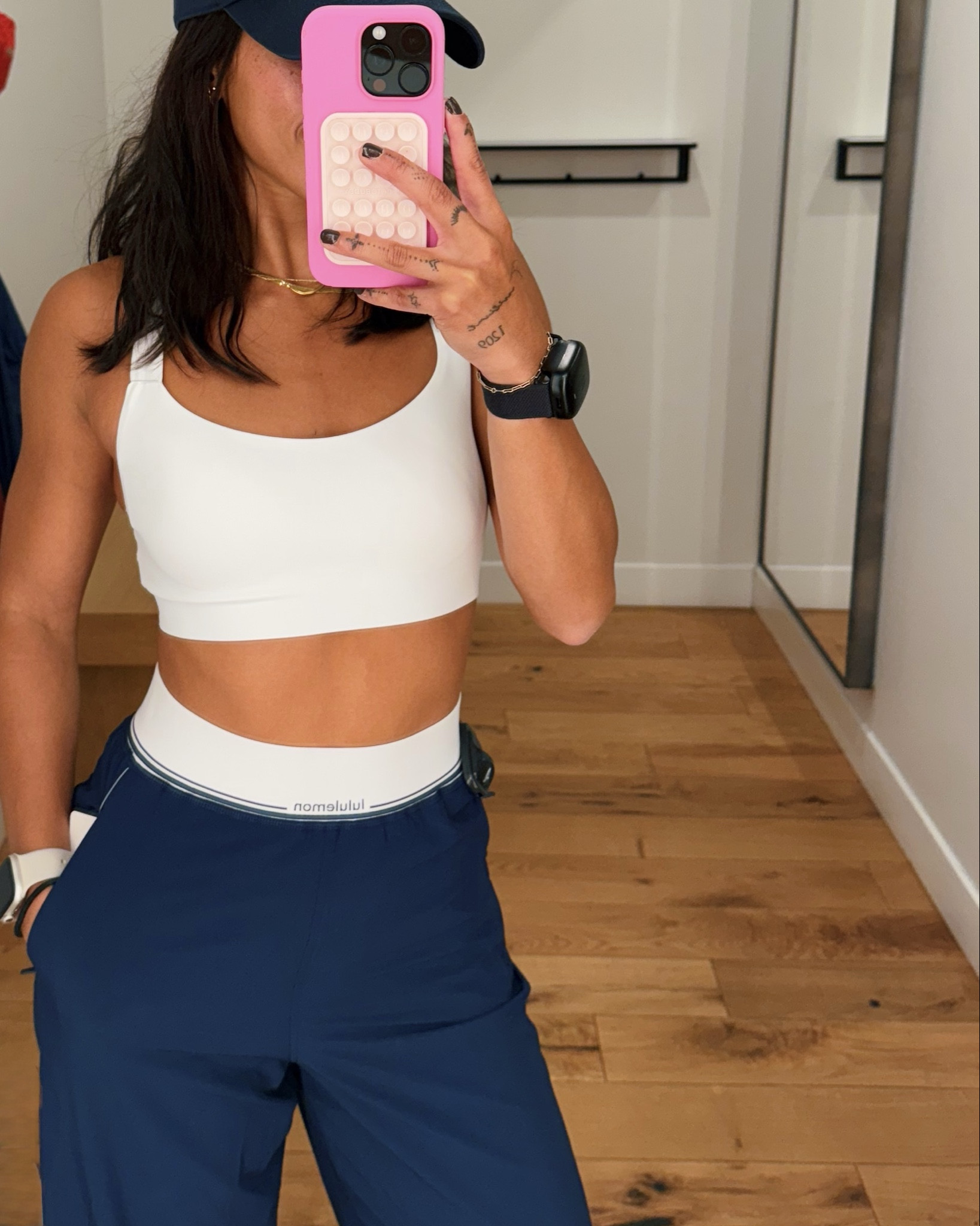 This bra is so comfy, sleek and made for everyday comfort or a low impact group fitness class ! 

The pants fitted in the waist and nice and flowy/ breathable down the leg but so cute with the back end pockets .

#LTKlululemon #LTKcomfort 

#LTKActive