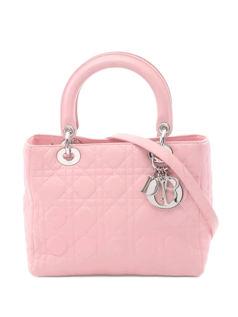 Christian Dior Pre-Owned 2000s Lady Dior two-way handbag - Pink | Farfetch Global