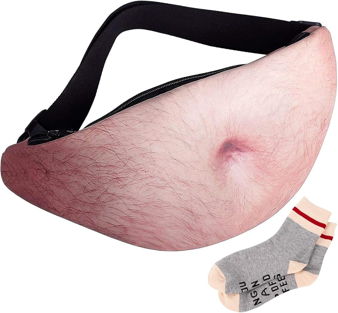 Belly Fanny Pack Dad Waist Bag - Fathers Day Christmas Gag Gifts Prank for Adults Father Hubby Me... | Amazon (US)