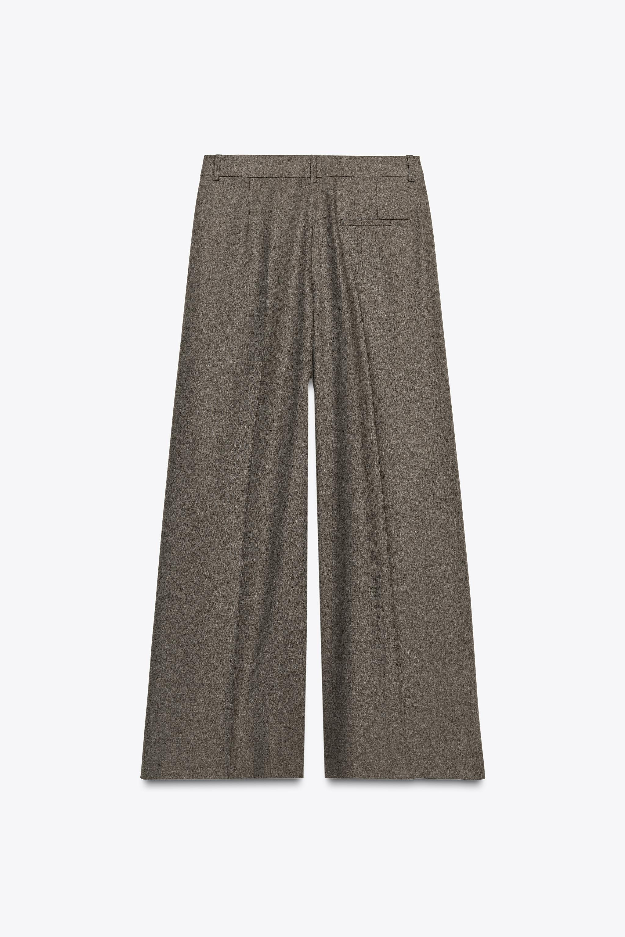 WIDE-LEG TROUSERS WITH DARTS ZW COLLECTION | Zara UK
