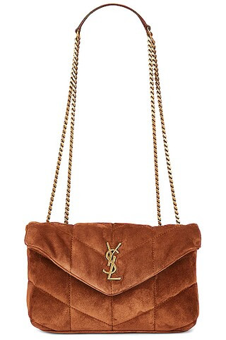 Saint Laurent Toy Puffer Chain Bag in Macaron | FWRD | FWRD 