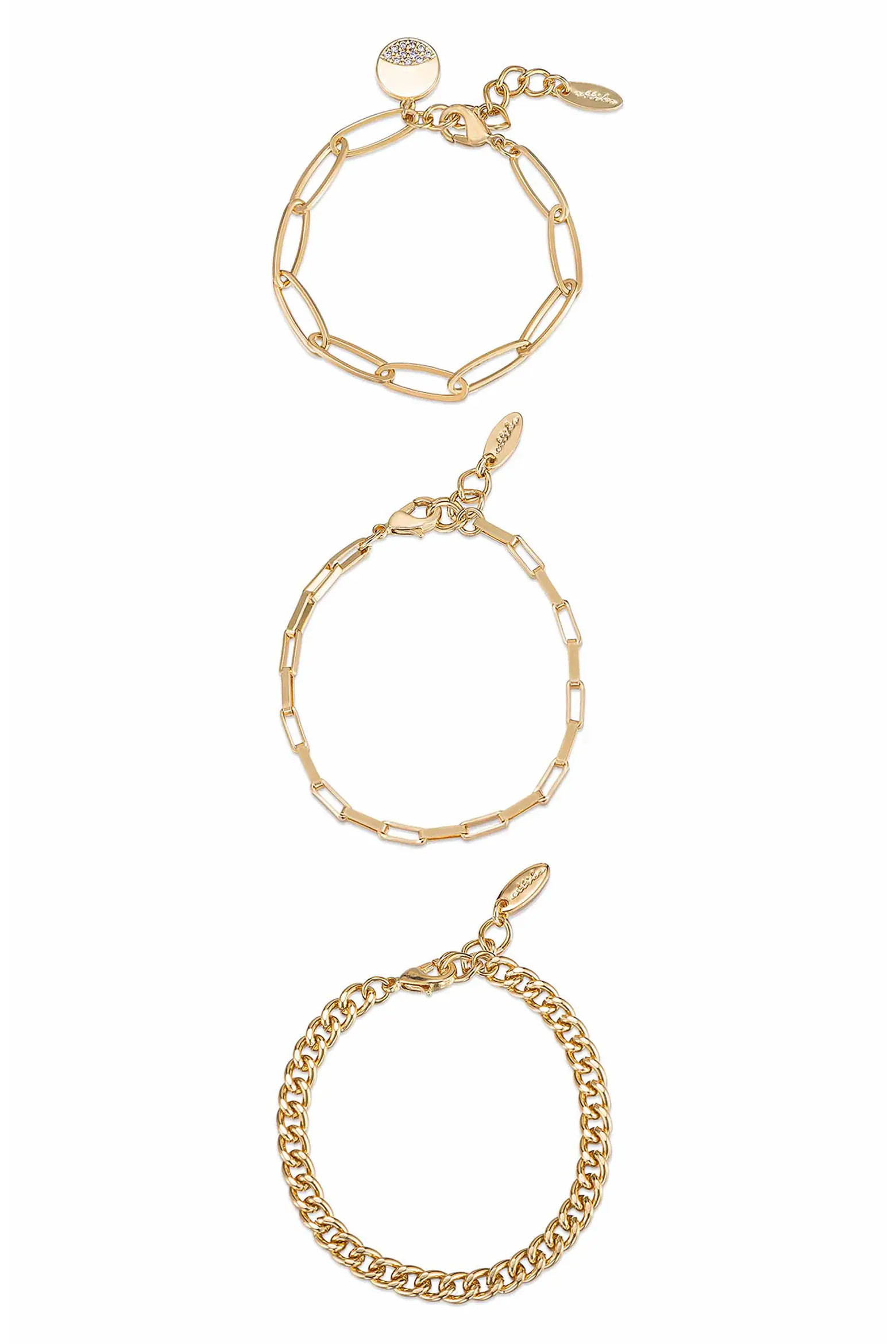 Ettika Set of 3 Chain Link Bracelets (Women) | Nordstrom | Nordstrom